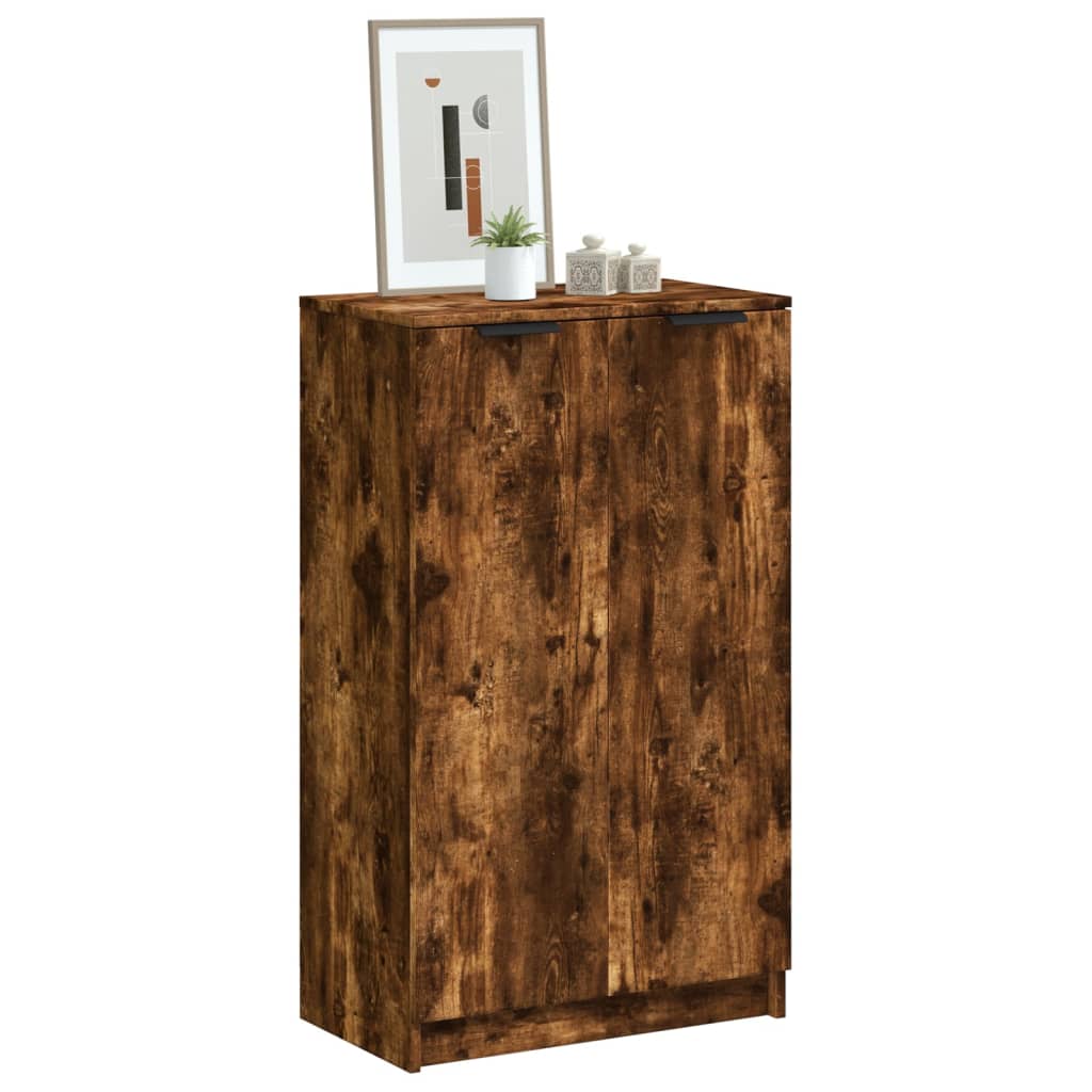 Schuhschrank 59X35X100 Cm Holzwerkstoff Räuchereiche