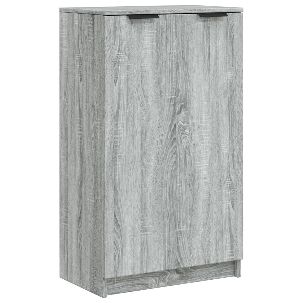 Schuhschrank 59X35X100 Cm Holzwerkstoff Grau Sonoma