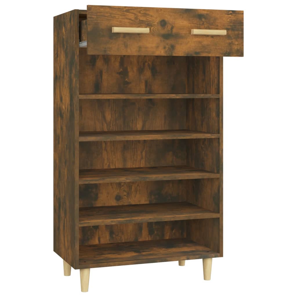 Schuhschrank 60X35X105 Cm Holzwerkstoff Räuchereiche