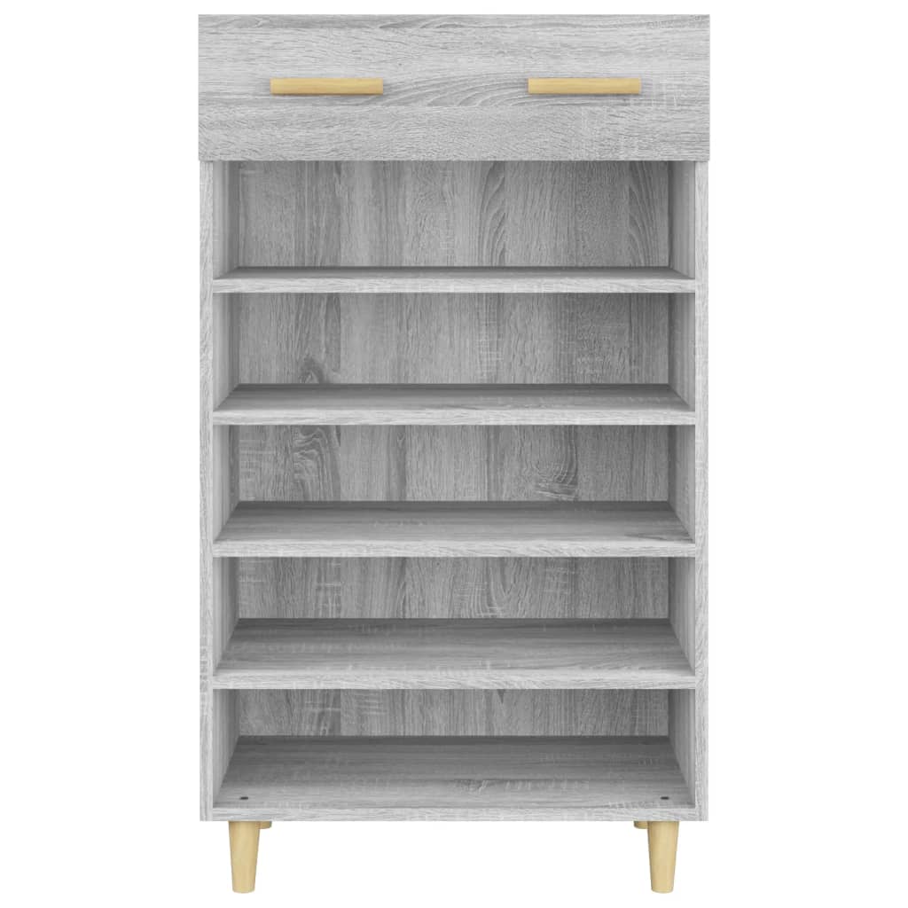 Schuhschrank 60X35X105 Cm Holzwerkstoff Grau Sonoma