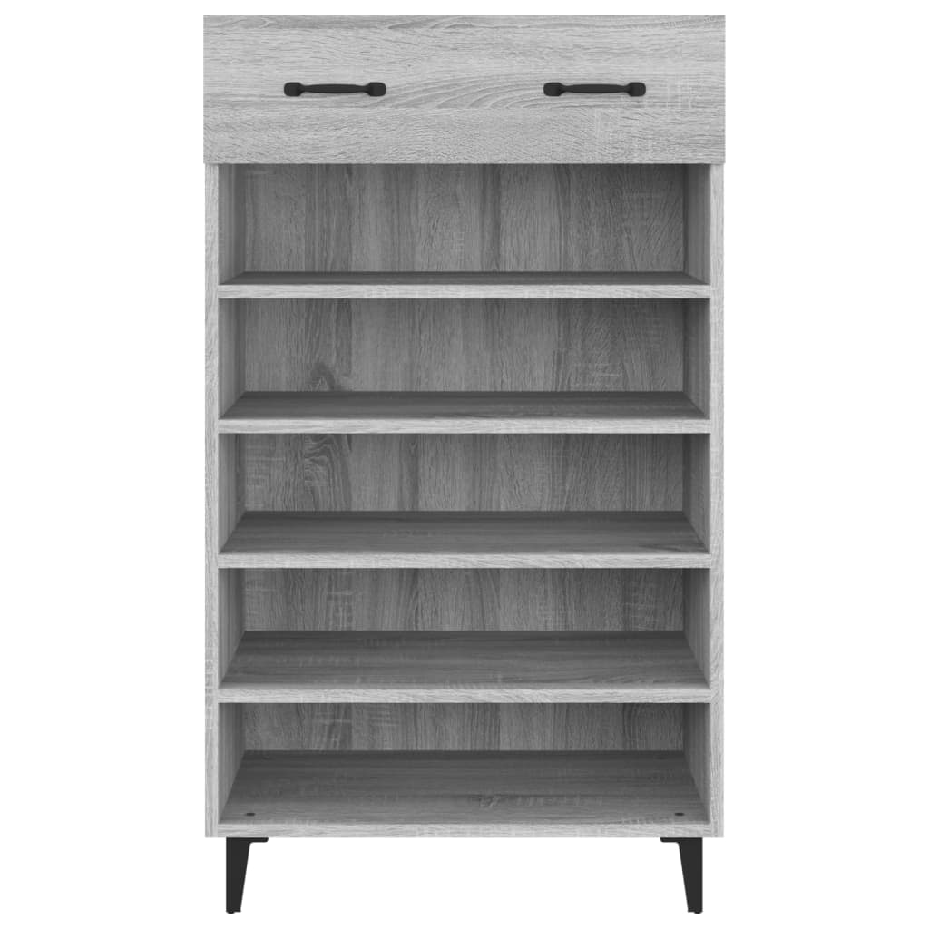 Schuhschrank 60X35X105 Cm Holzwerkstoff Grau Sonoma