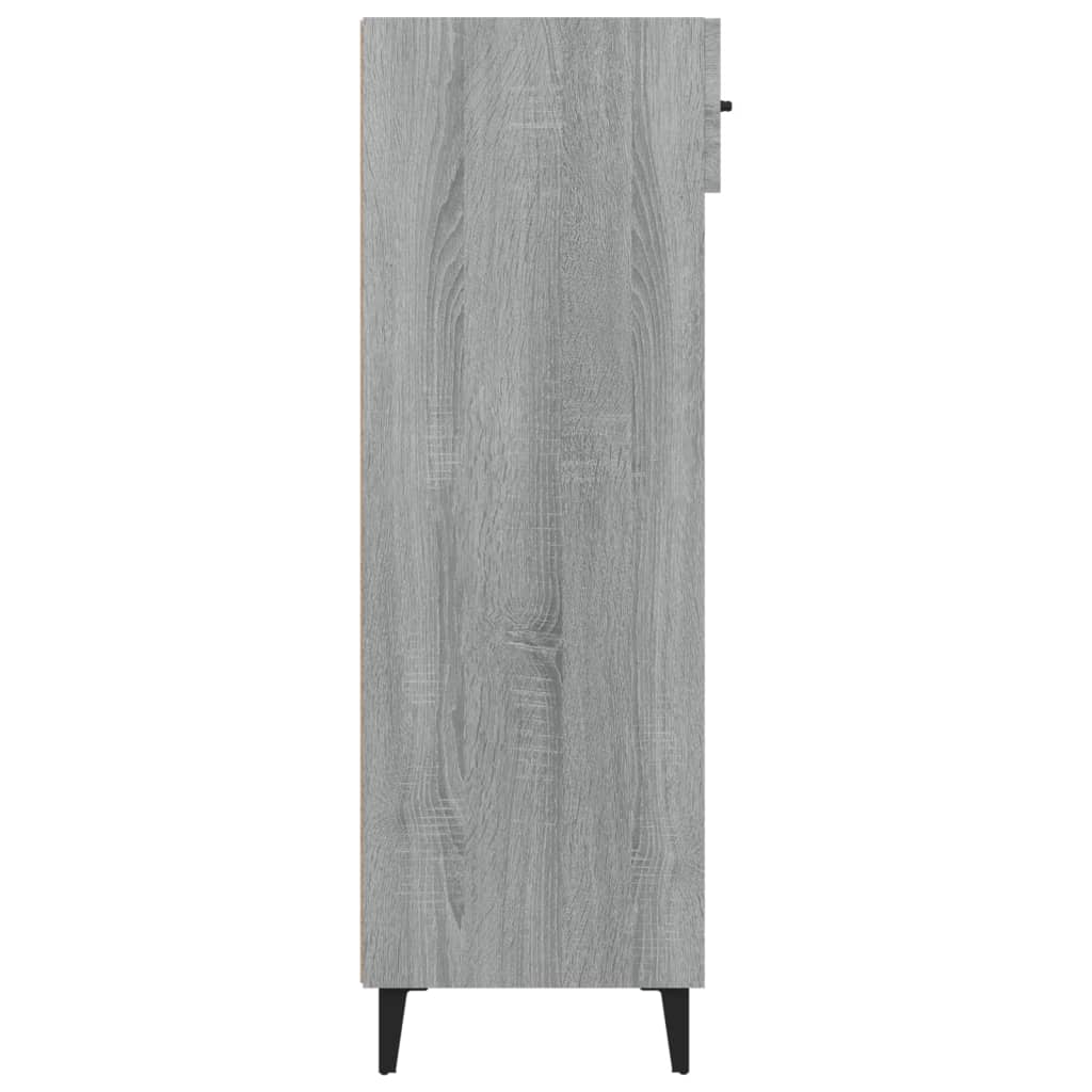 Schuhschrank 60X35X105 Cm Holzwerkstoff Grau Sonoma