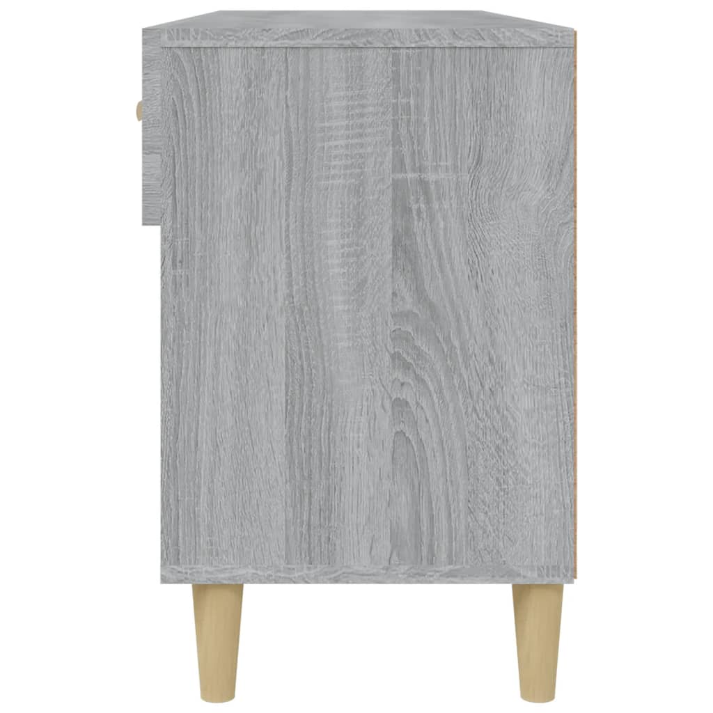 Schuhschrank 102X35X55 Cm Holzwerkstoff Grau Sonoma