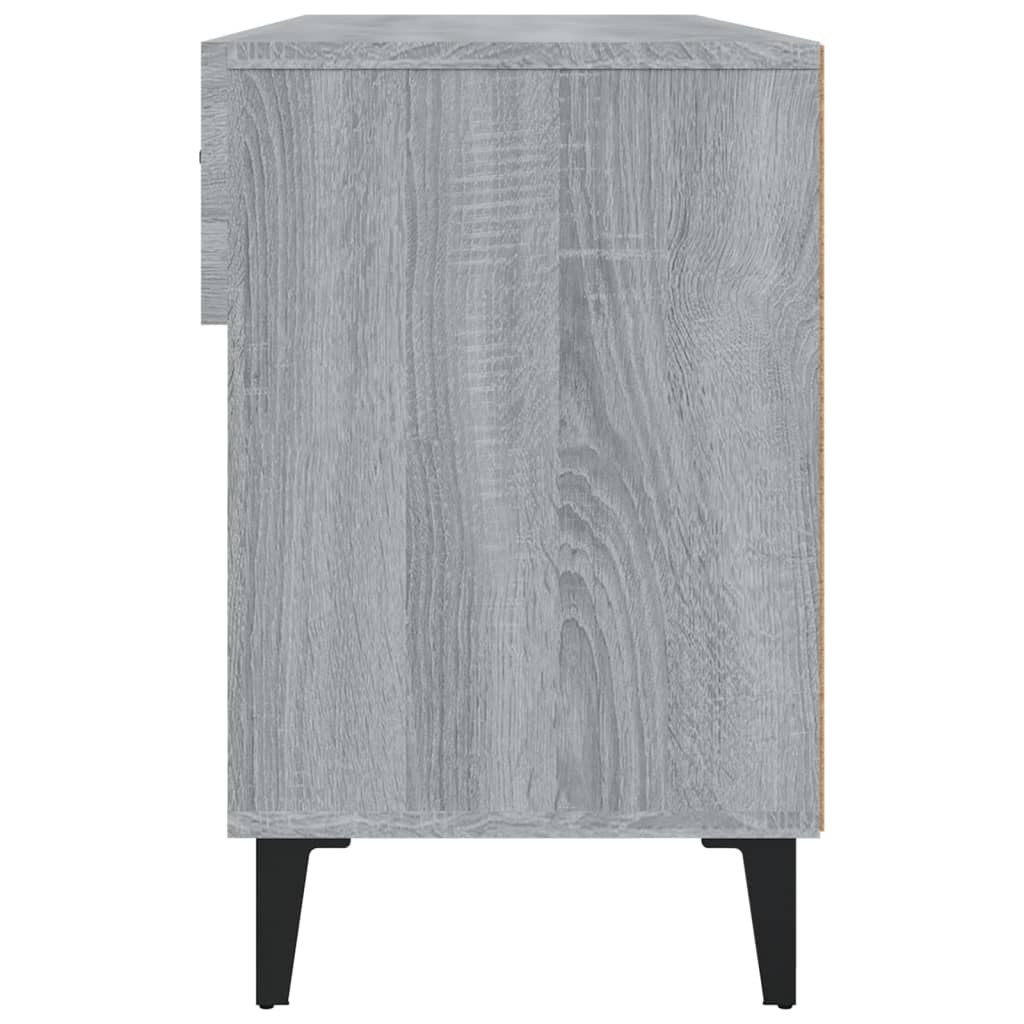 Schuhschrank 102X35X55 Cm Holzwerkstoff Grau Sonoma