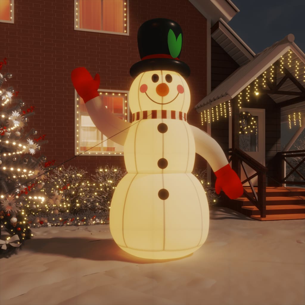 Aufblasbarer Schneemann Mit Leds