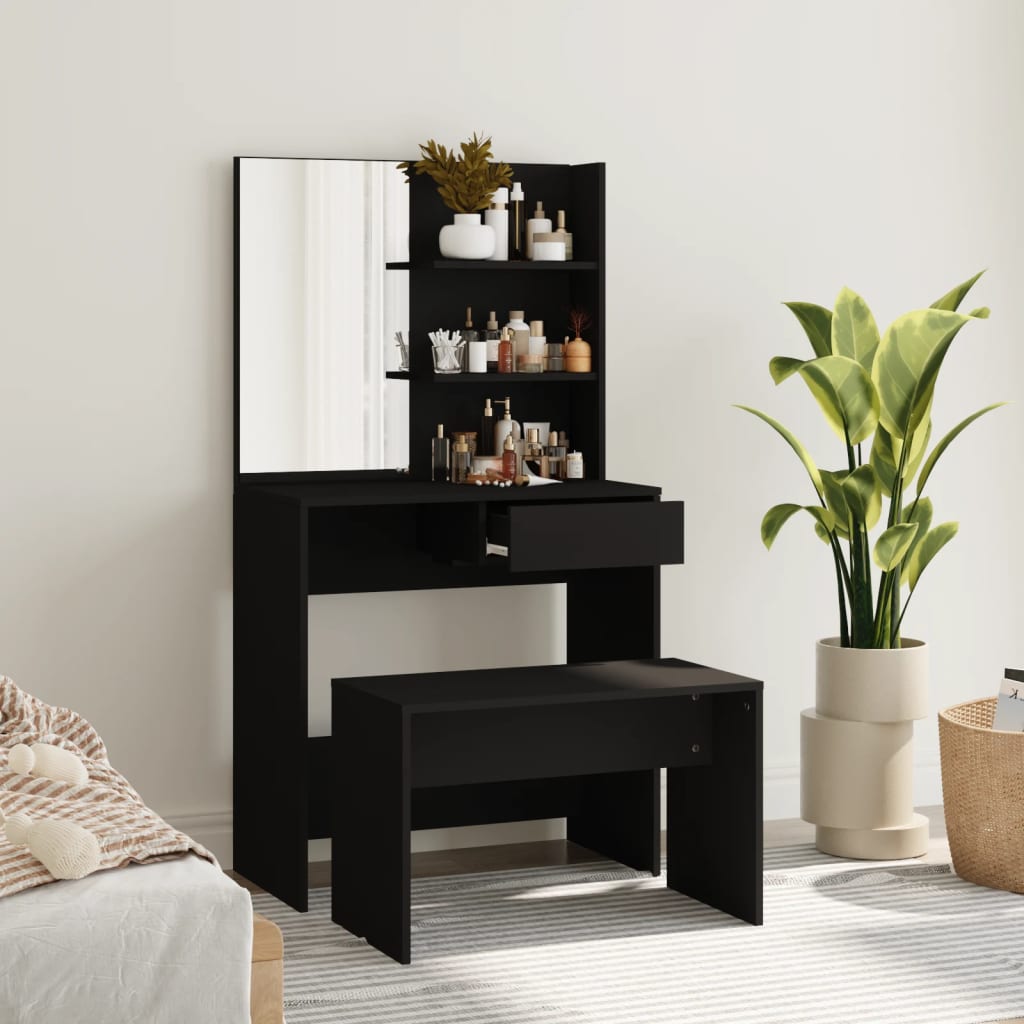 Schminktisch-Set Sonoma-Eiche 74,5X40X141 Cm