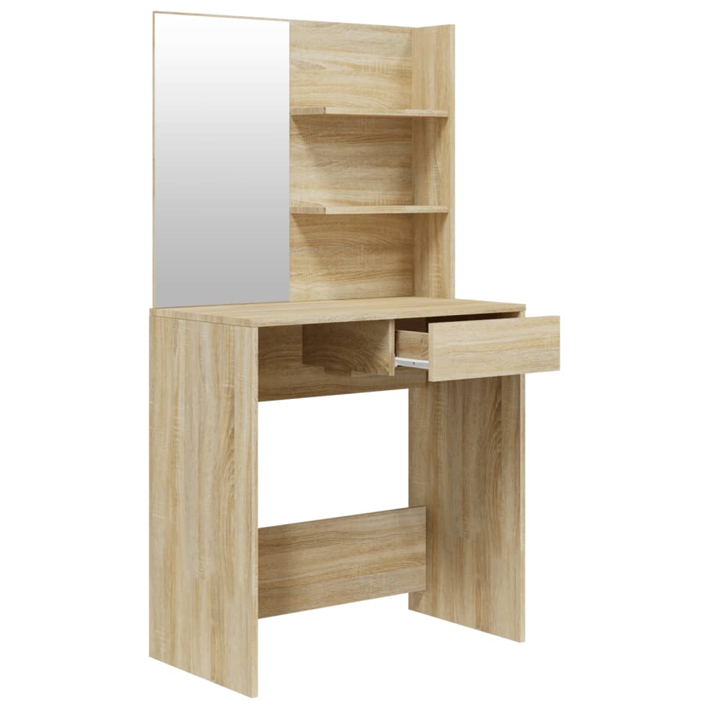 Schminktisch-Set Sonoma-Eiche 74,5X40X141 Cm