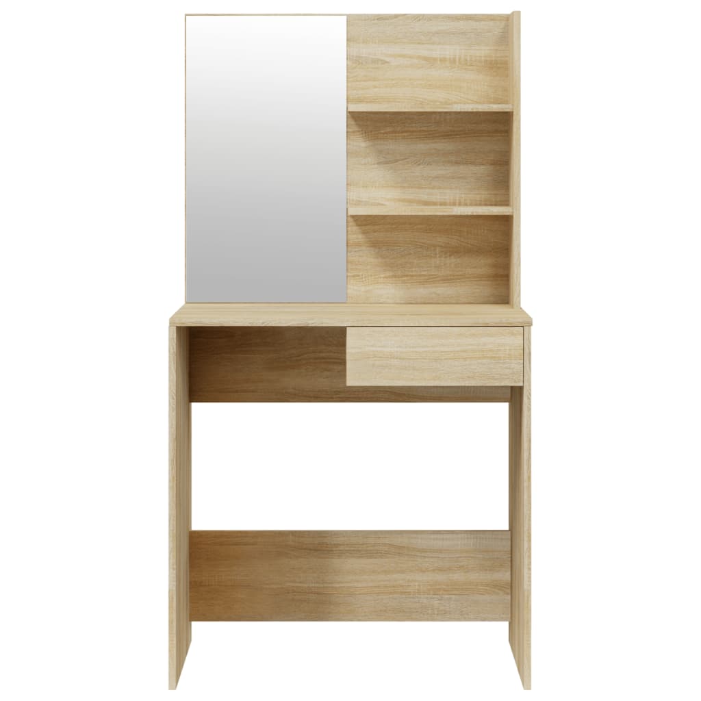 Schminktisch-Set Sonoma-Eiche 74,5X40X141 Cm