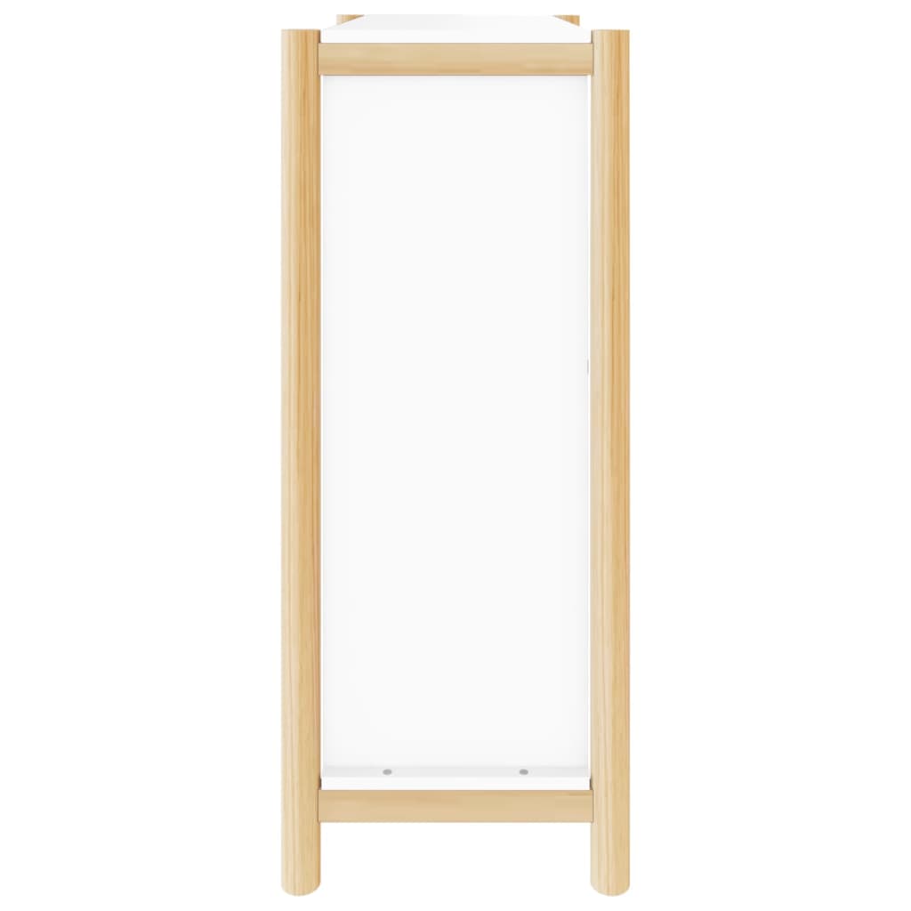 Schuhschrank 57,5X33X80 Cm Holzwerkstoff Weiß