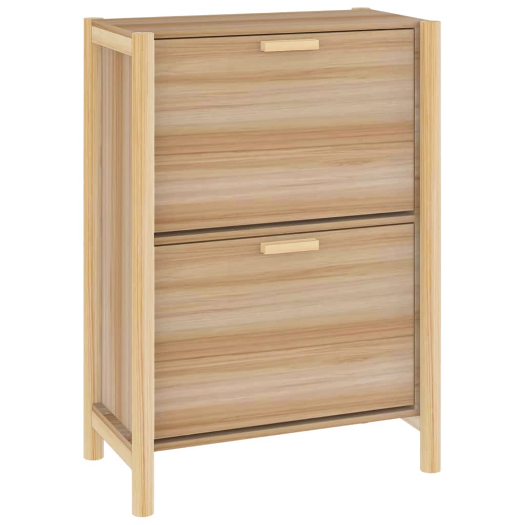 Schuhschrank 57,5X33X80 Cm Holzwerkstoff Braun