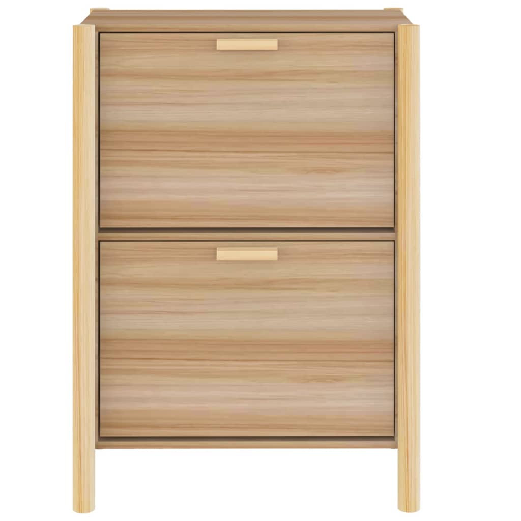 Schuhschrank 57,5X33X80 Cm Holzwerkstoff Braun