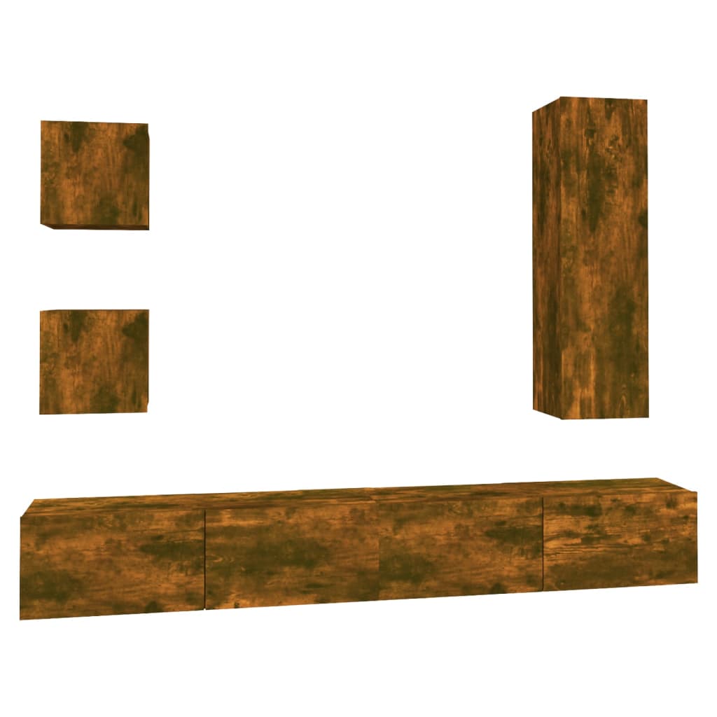 5-Tlg. Tv-Schrank-Set Holzwerkstoff