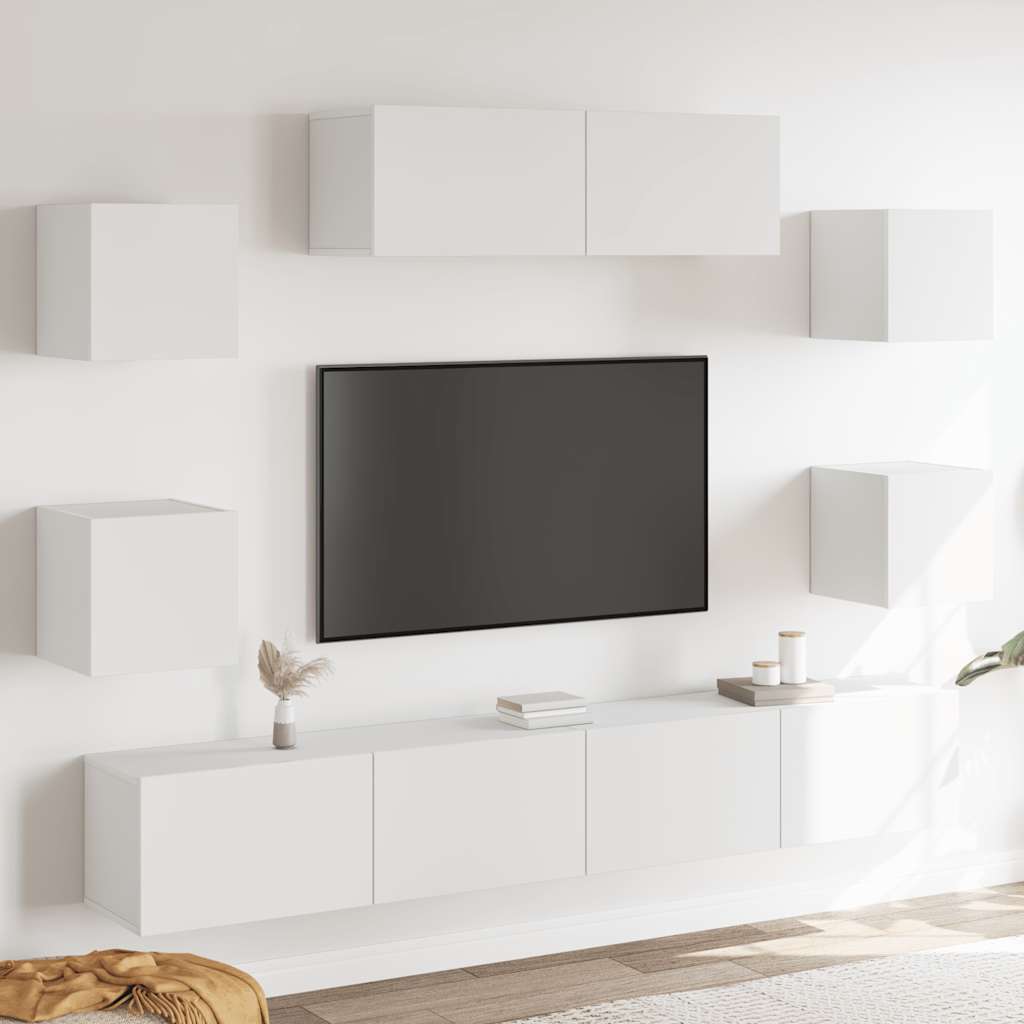 7-Tlg. Tv-Schrank-Set Holzwerkstoff