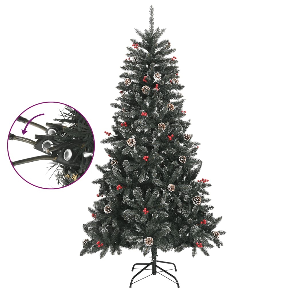 Künstlicher Weihnachtsbaum Mit Ständer Grün Pvc