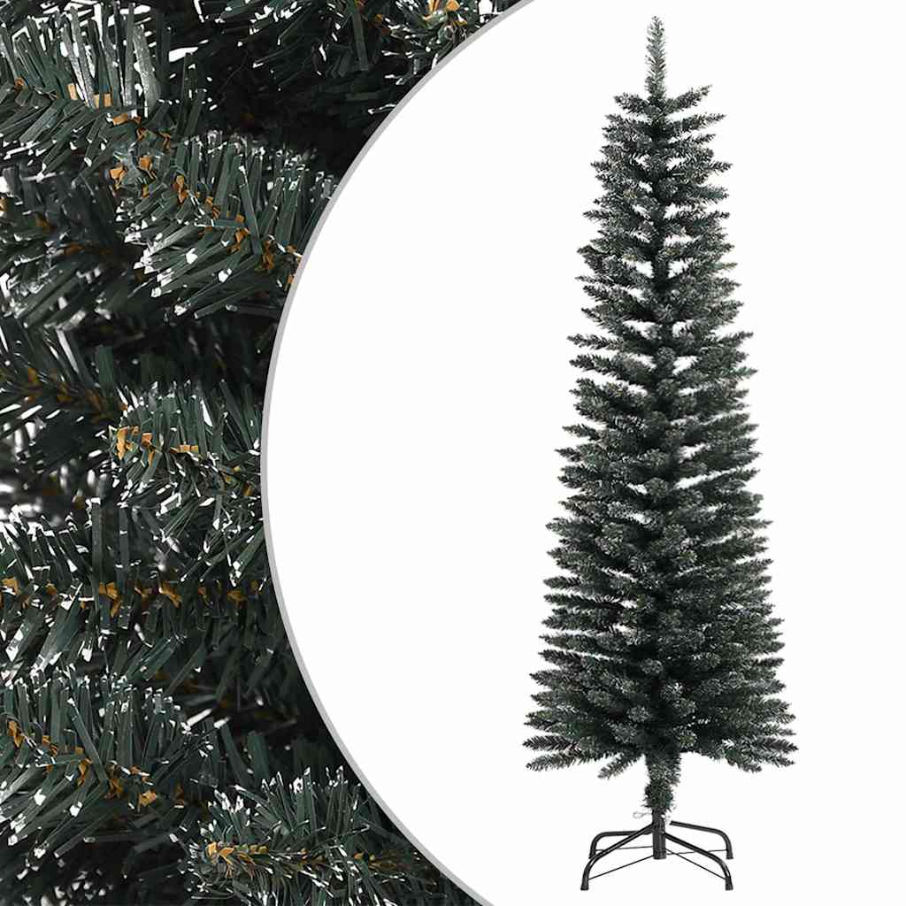 Künstlicher Weihnachtsbaum Mit Ständer Schlank Grün Pvc Grün