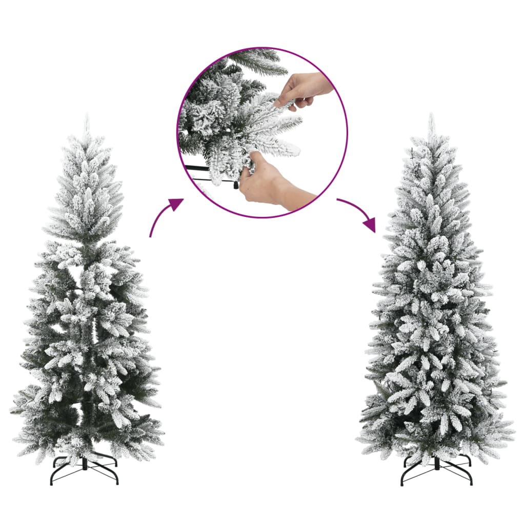 Künstlicher Weihnachtsbaum Beschneit Pvc&Pe Grün