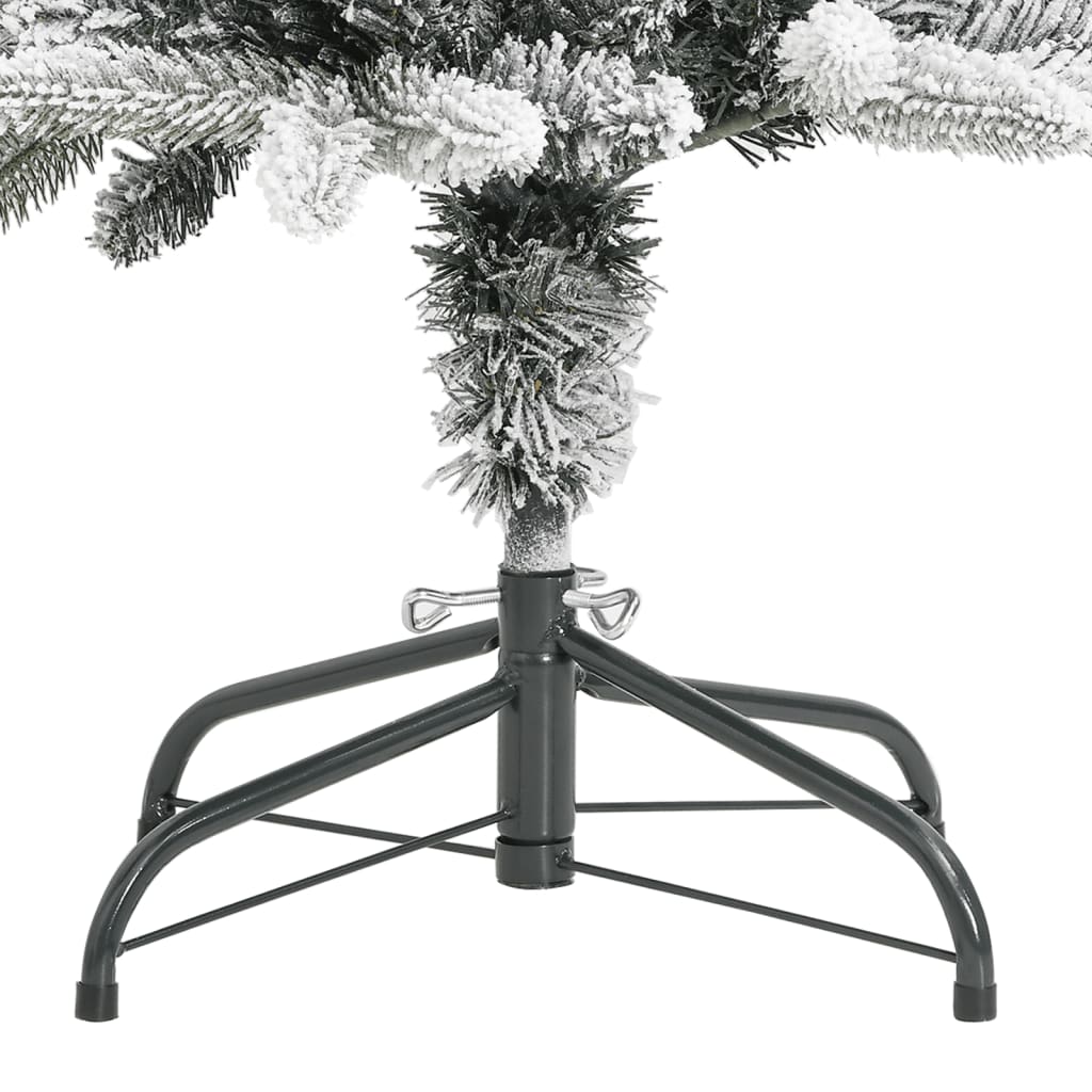 Künstlicher Weihnachtsbaum Schlank Mit Schnee 180 Cm Pvc & Pe