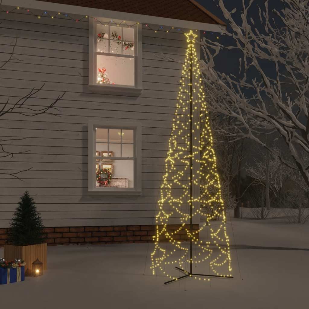 Weihnachtsbaum-Kegel 500 Leds 100X300 Cm Warmweiß