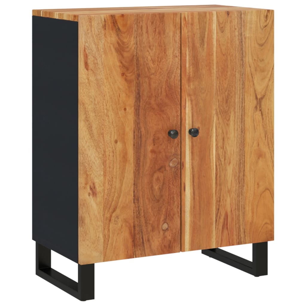 Sideboard 60X33X75 Cm Massivholz Akazie