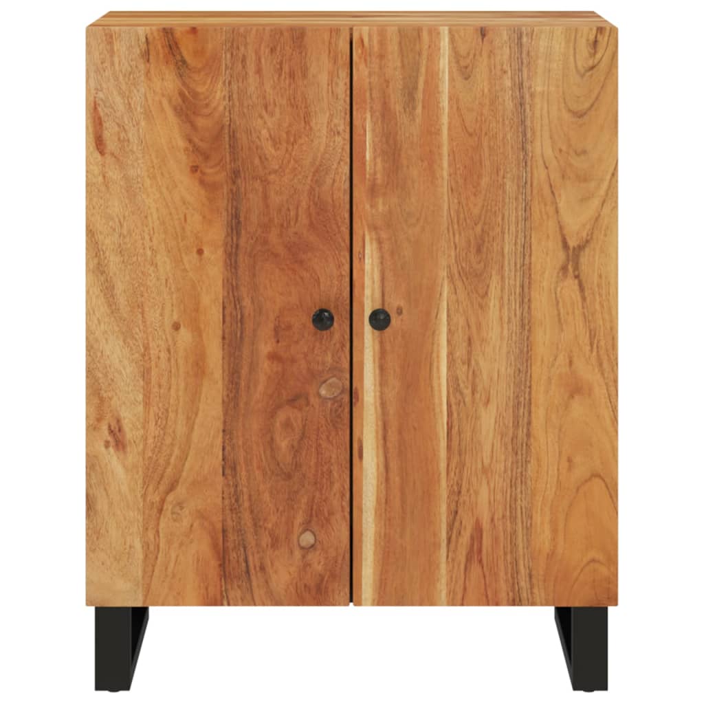 Sideboard 60X33X75 Cm Massivholz Akazie