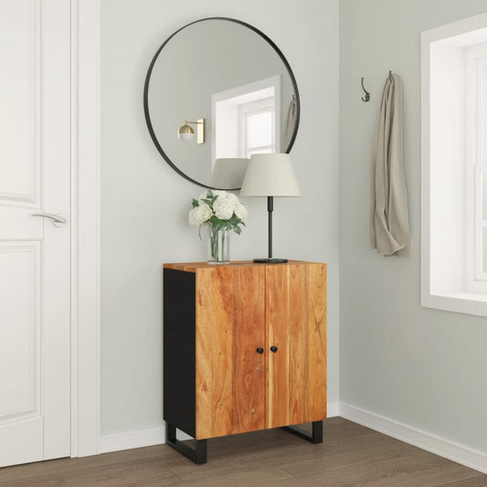 Sideboard 60X33X75 Cm Massivholz Akazie