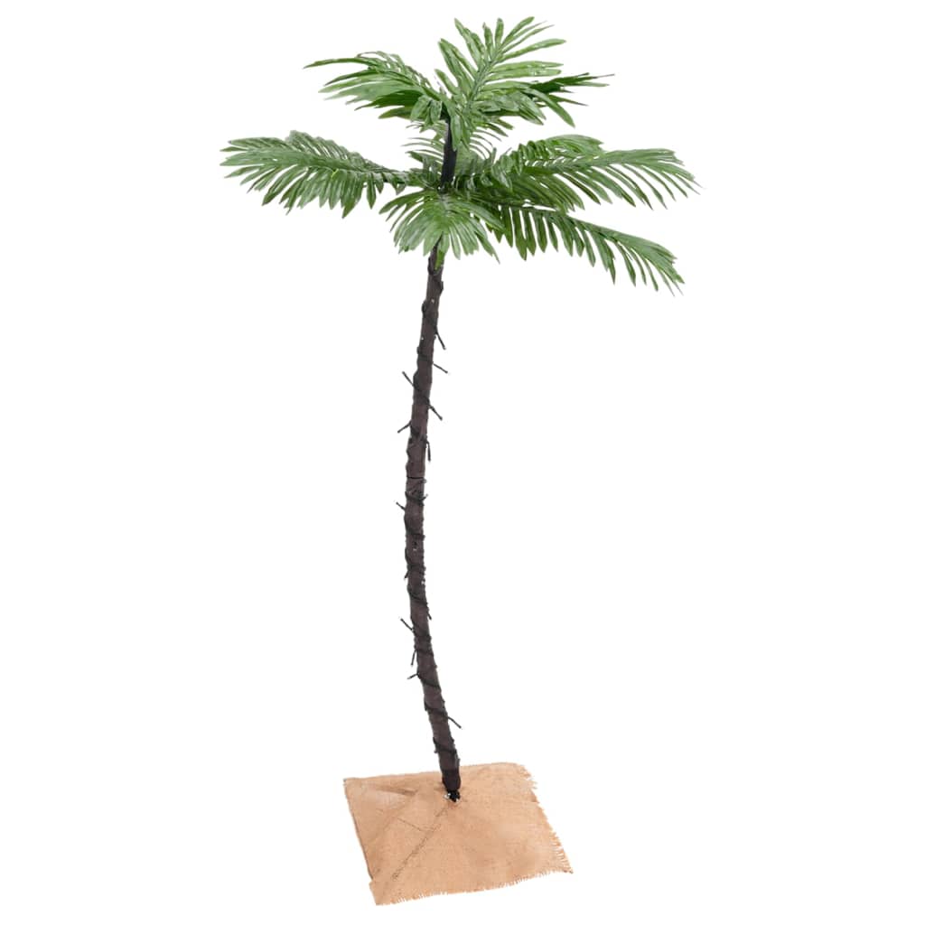 Künstliche Palme Led Warmweiß 72 Leds Blau