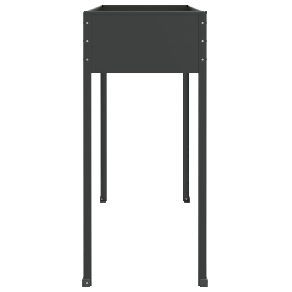 Pflanzkübel Anthrazit 100,5X40,5X90 Cm Verzinkter Stahl