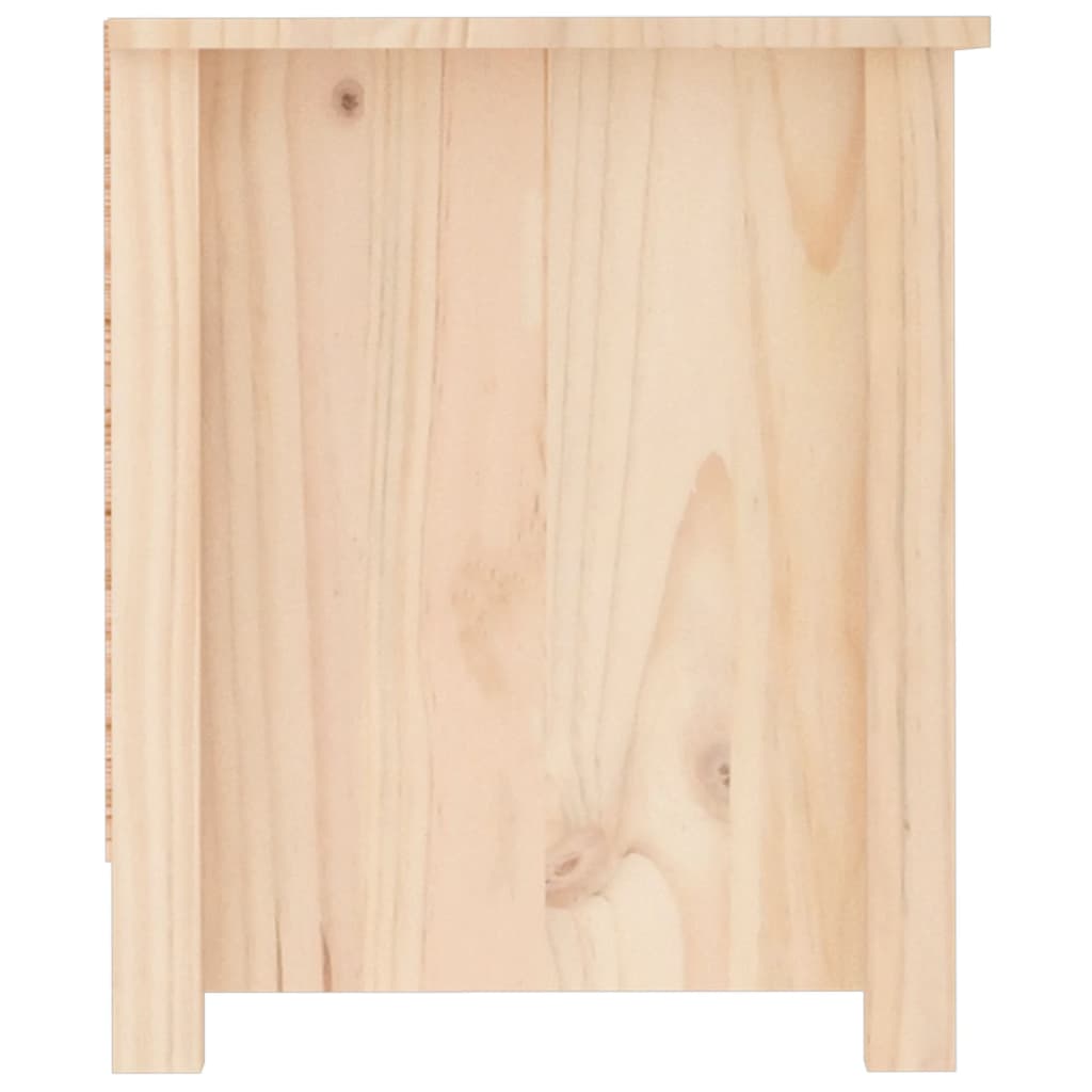 Schuhschrank 110X38X45,5 Cm Massivholz Kiefer Natur