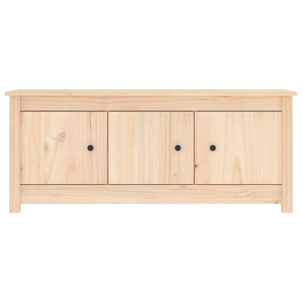 Schuhschrank 110X38X45,5 Cm Massivholz Kiefer Natur