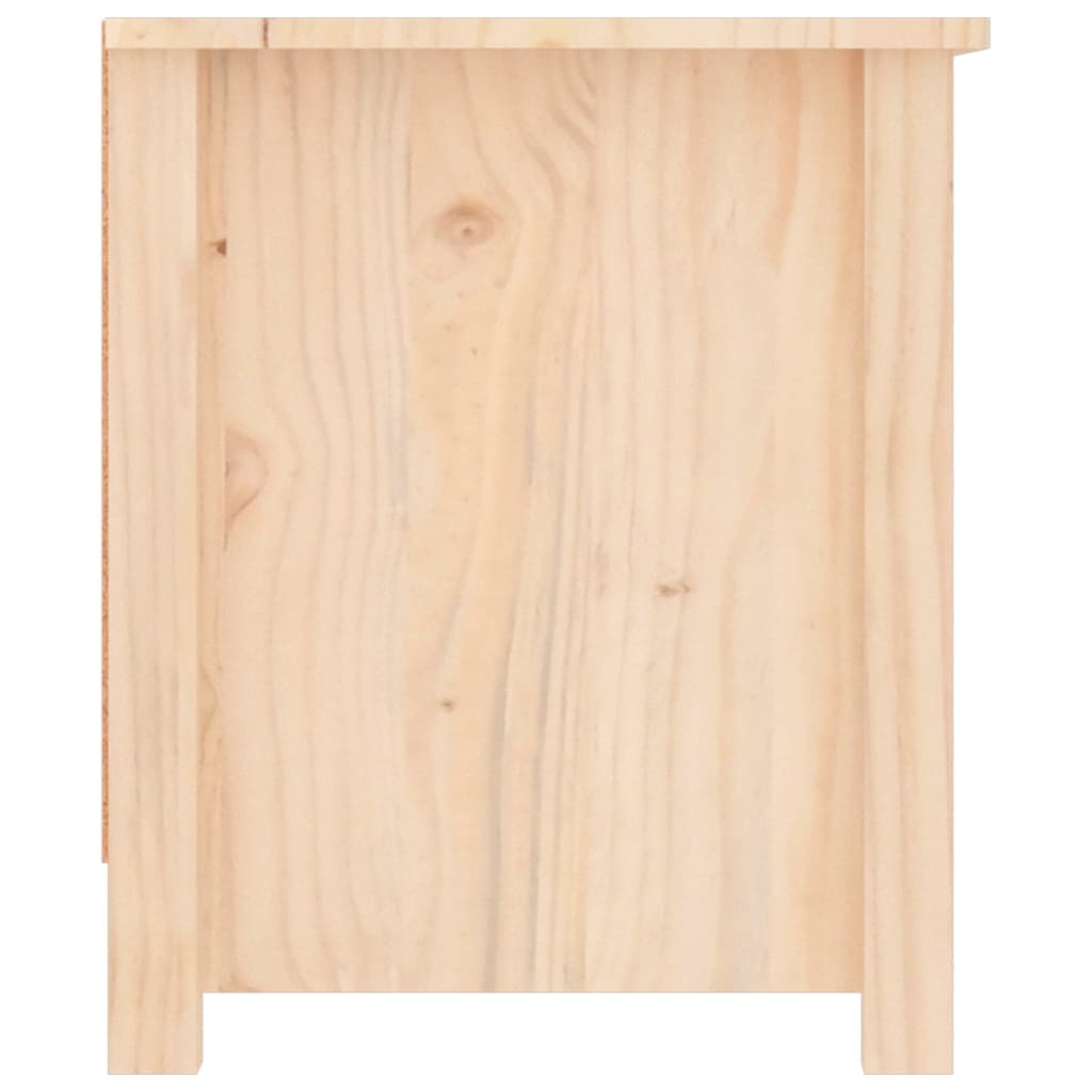 Schuhschrank 110X38X45,5 Cm Massivholz Kiefer Natur