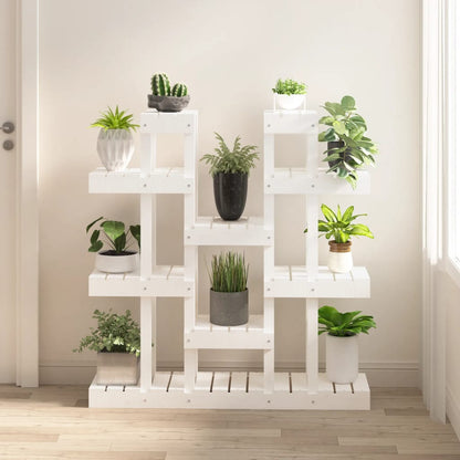 Pflanzenständer 104,5X25X109,5 Cm Massivholz Kiefer