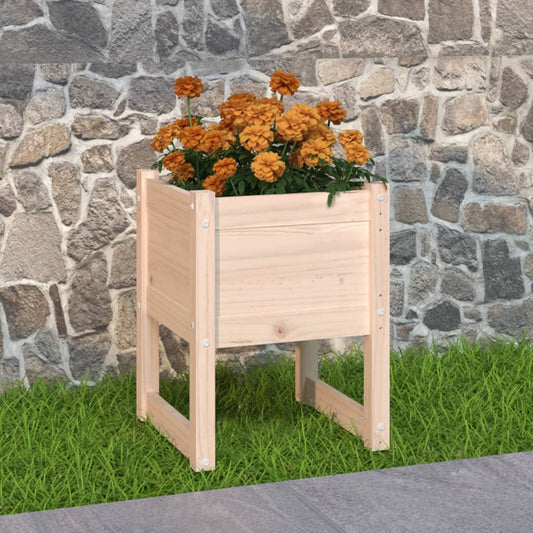 Pflanzkübel 40X40X52,5 Cm Massivholz Kiefer Natur