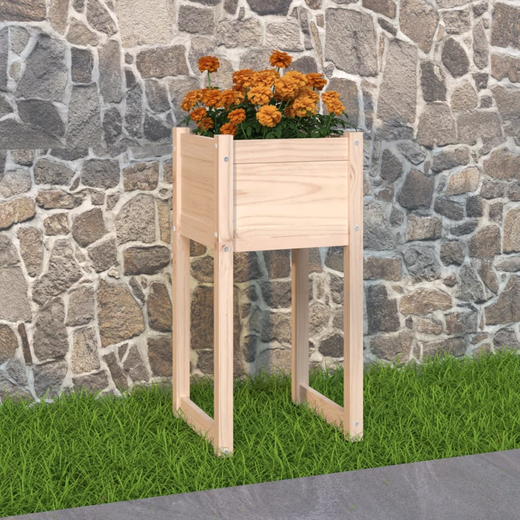 Pflanzkübel 40X40X52,5 Cm Massivholz Kiefer Natur