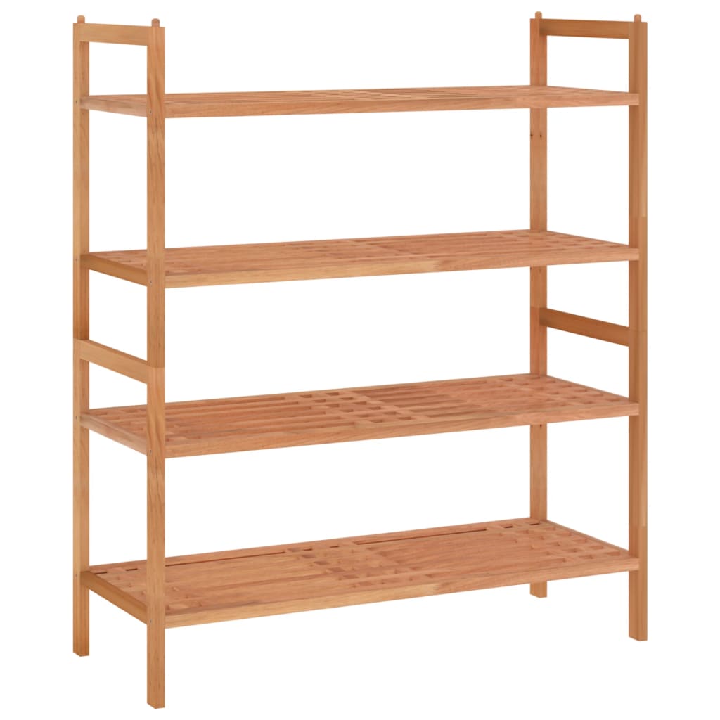 Schuhregale 2 Stk. 69X27X41 Cm Massivholz Nussbaum