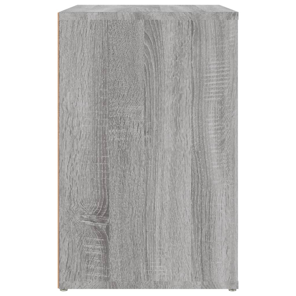 Schuhschrank 130X35X54 Cm Holzwerkstoff Grau Sonoma