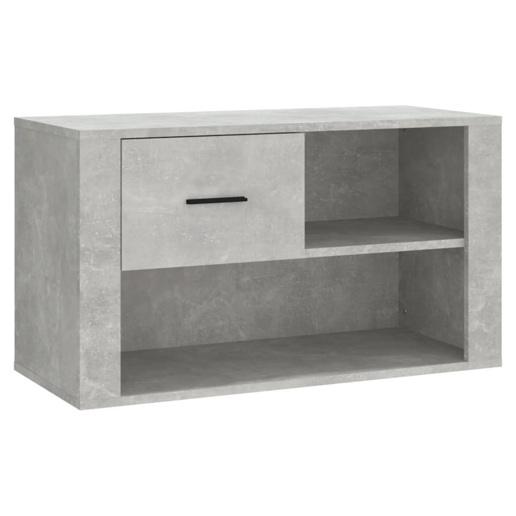 Schuhschrank 80X35X45 Cm Holzwerkstoff Betongrau