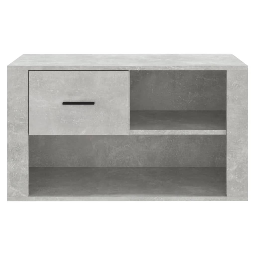 Schuhschrank 80X35X45 Cm Holzwerkstoff Betongrau