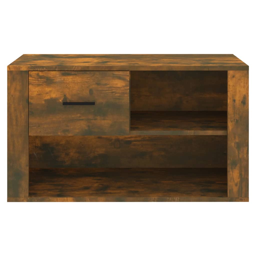 Schuhschrank 80X35X45 Cm Holzwerkstoff Räuchereiche