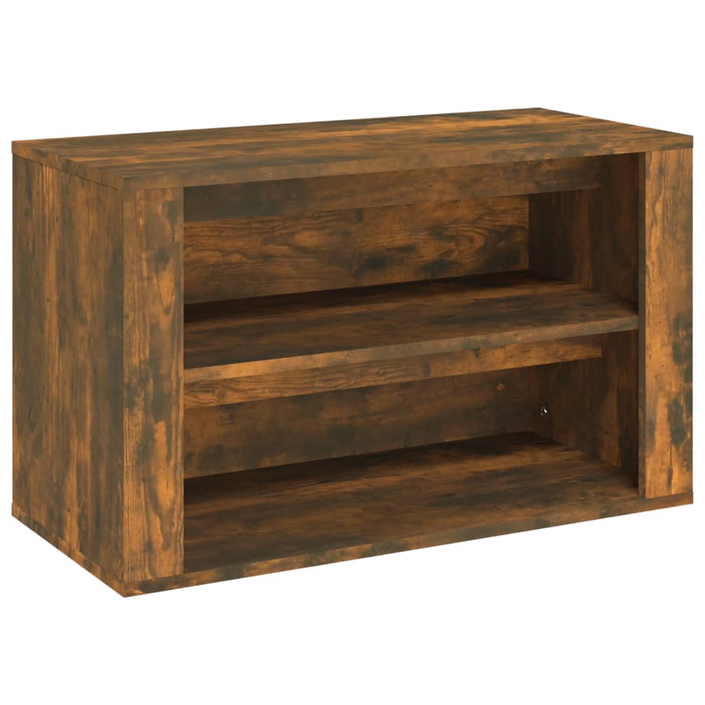 Schuhregal 75X35X45 Cm Holzwerkstoff Räuchereiche