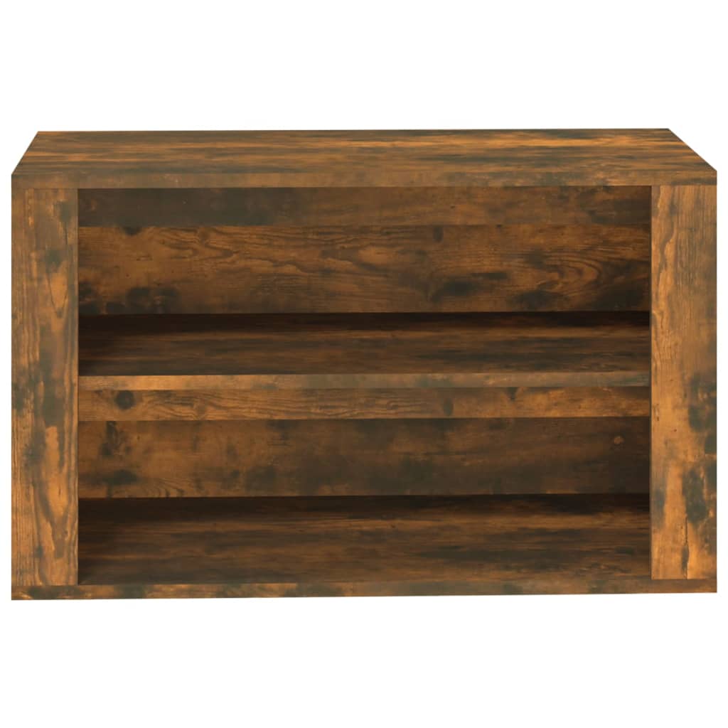 Schuhregal 75X35X45 Cm Holzwerkstoff Räuchereiche