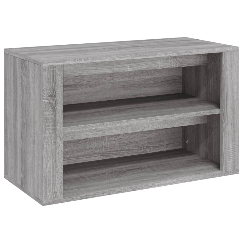 Schuhregal 75X35X45 Cm Holzwerkstoff Grau Sonoma