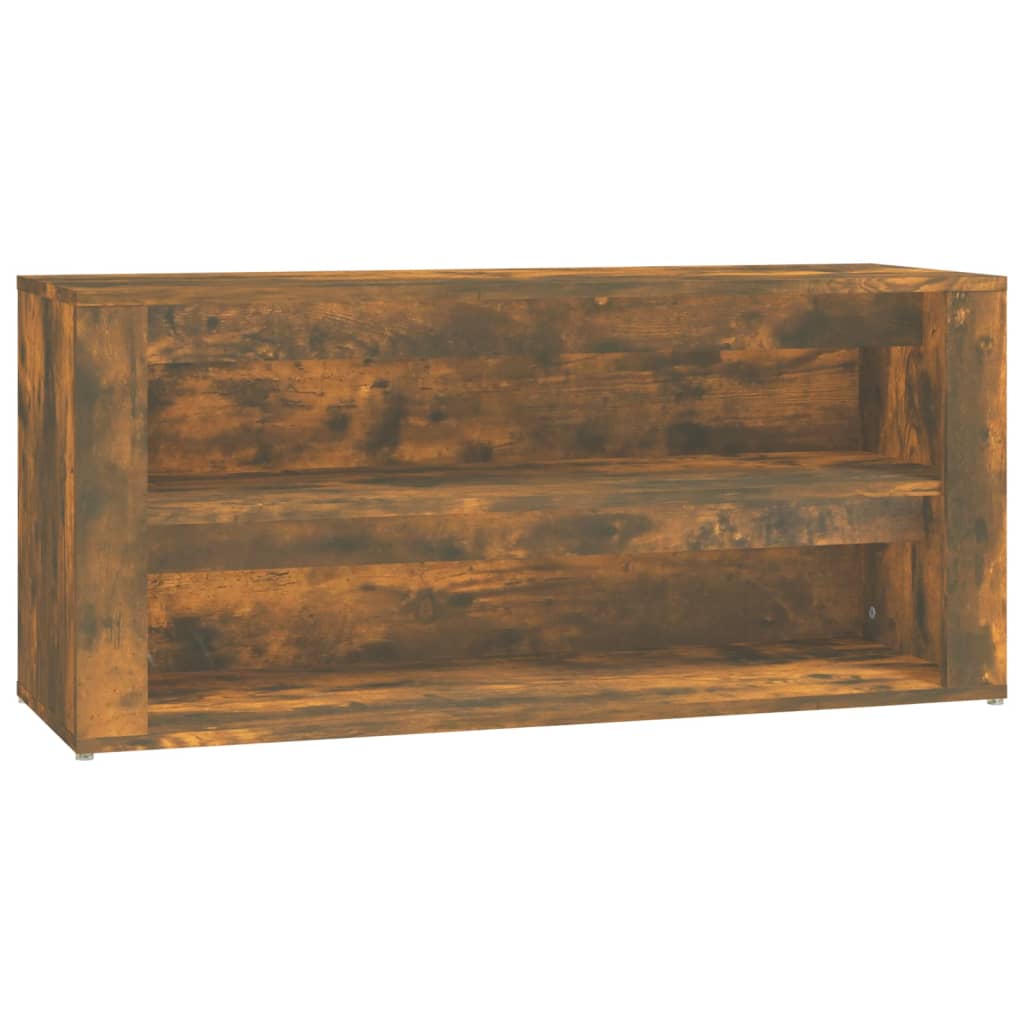 Schuhregal 100X35X45 Cm Holzwerkstoff Räuchereiche