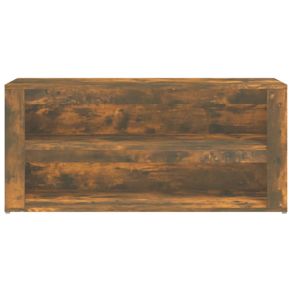 Schuhregal 100X35X45 Cm Holzwerkstoff Räuchereiche