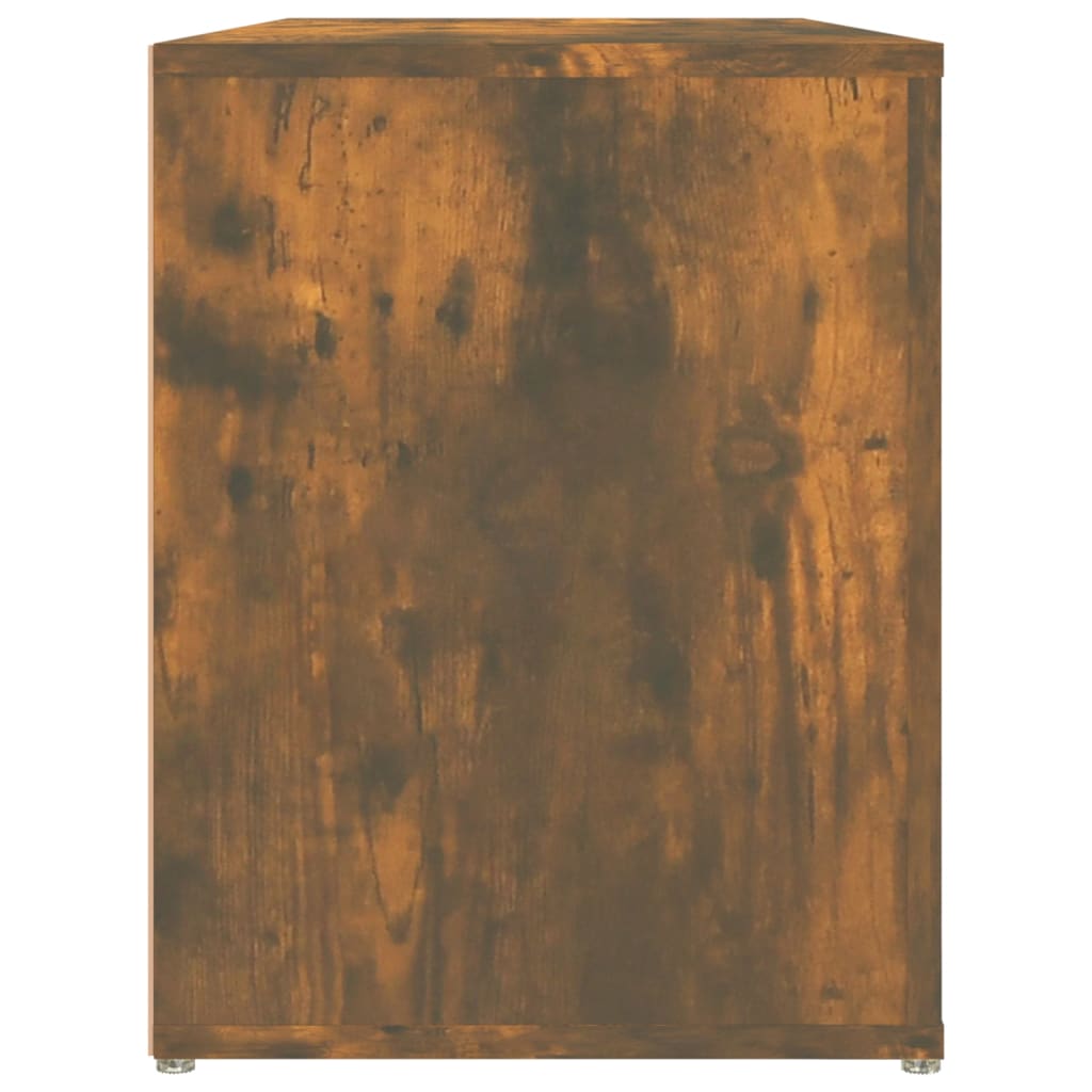 Schuhregal 100X35X45 Cm Holzwerkstoff Räuchereiche