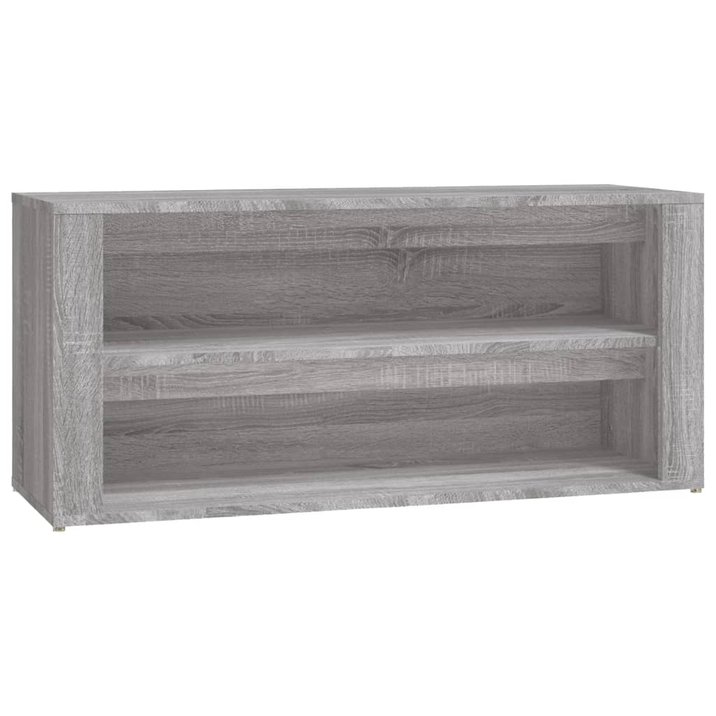 Schuhregal 100X35X45 Cm Holzwerkstoff Grau Sonoma