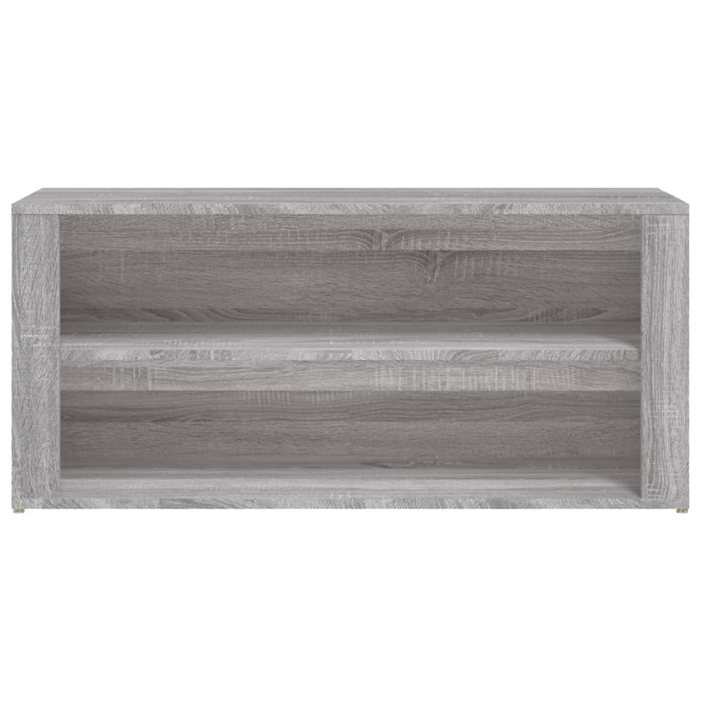 Schuhregal 100X35X45 Cm Holzwerkstoff Grau Sonoma