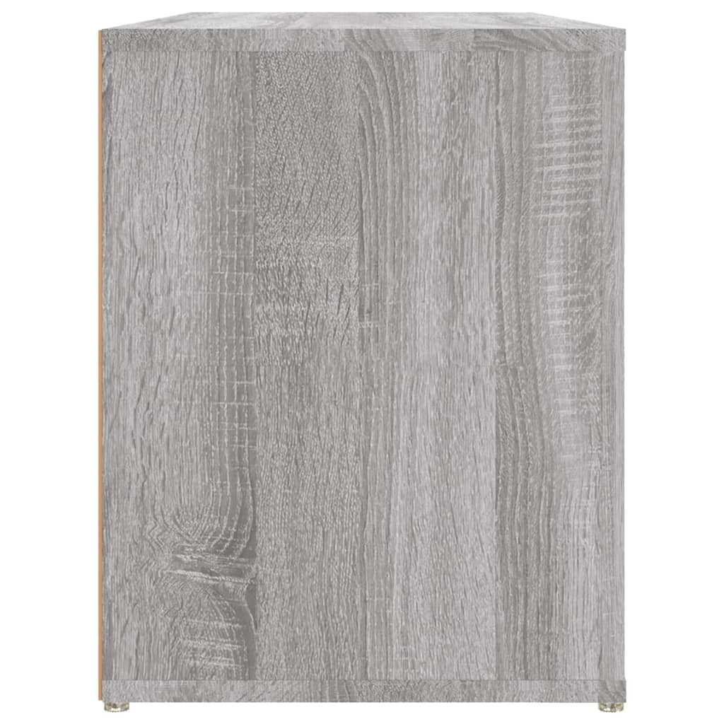Schuhregal 100X35X45 Cm Holzwerkstoff Grau Sonoma