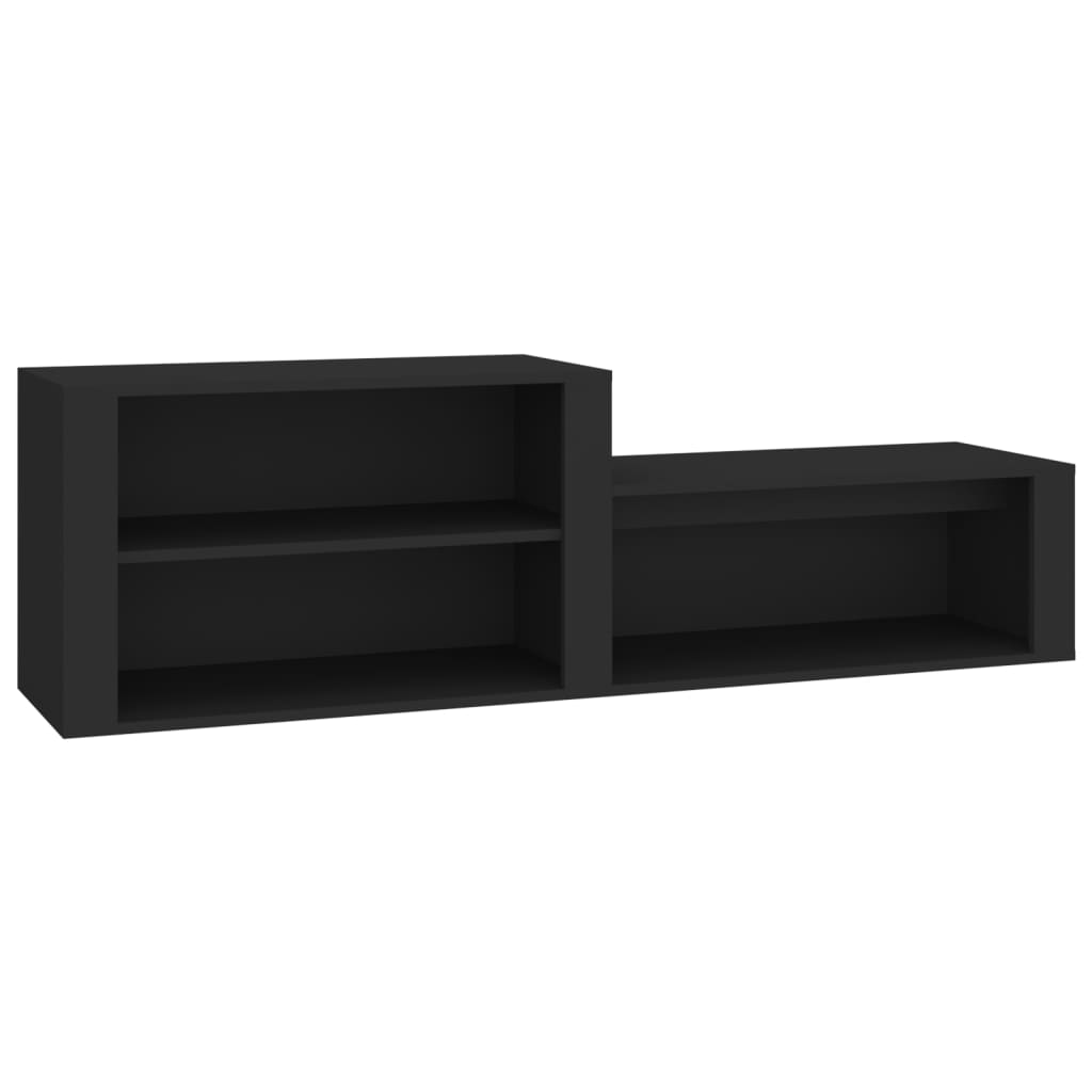 Schuhschrank 150X35X45 Cm Holzwerkstoff Schwarz