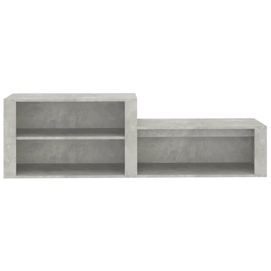 Schuhschrank 150X35X45 Cm Holzwerkstoff Betongrau
