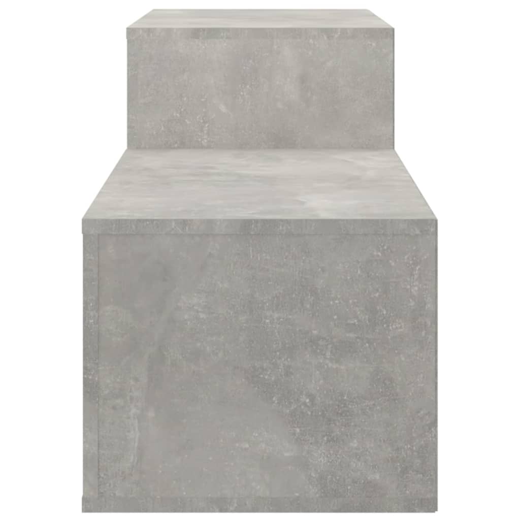 Schuhschrank 150X35X45 Cm Holzwerkstoff Betongrau